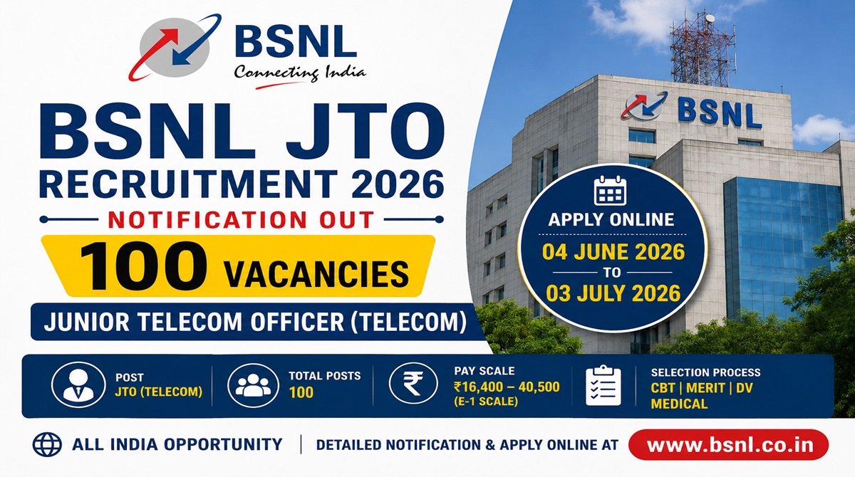 BSNL JTO Recruitment 2026