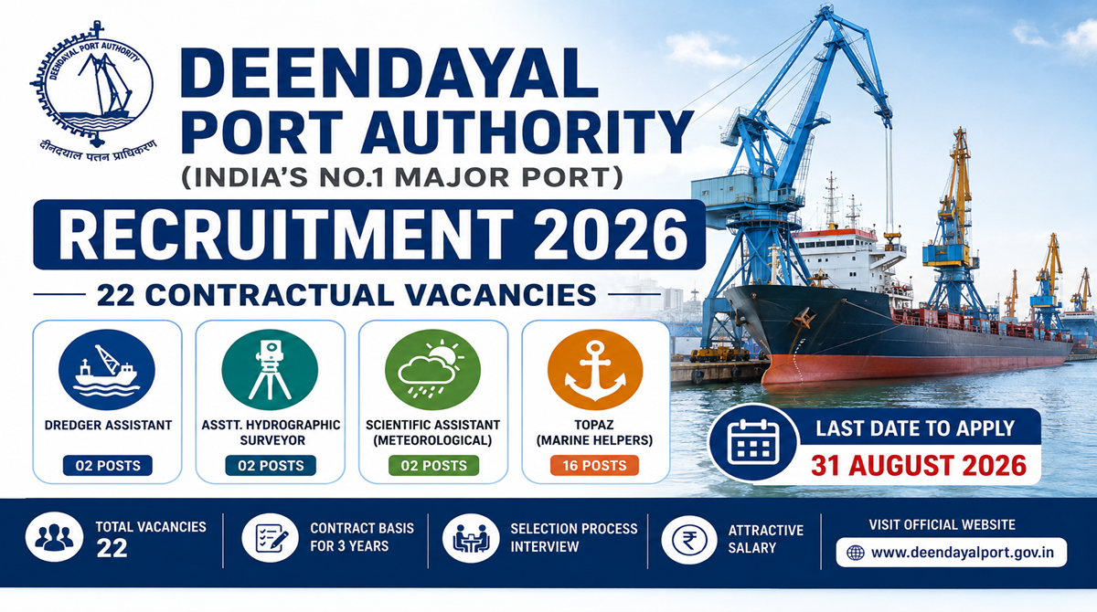 Deendayal Port Authority Recruitment 2026