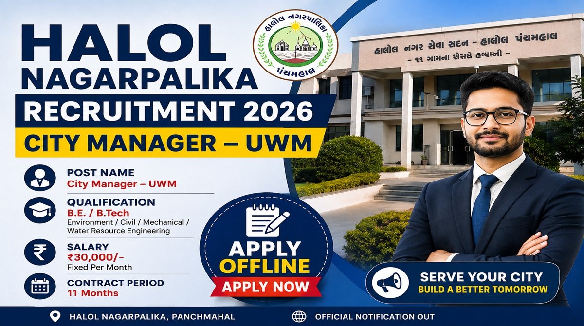 Halol Nagarpalika Recruitment 2026